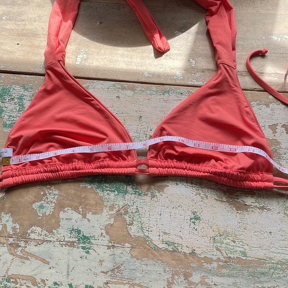 BECCA PEACH BIKINI HALTER TOP D CUP LARGE - Picture 12 of 12
